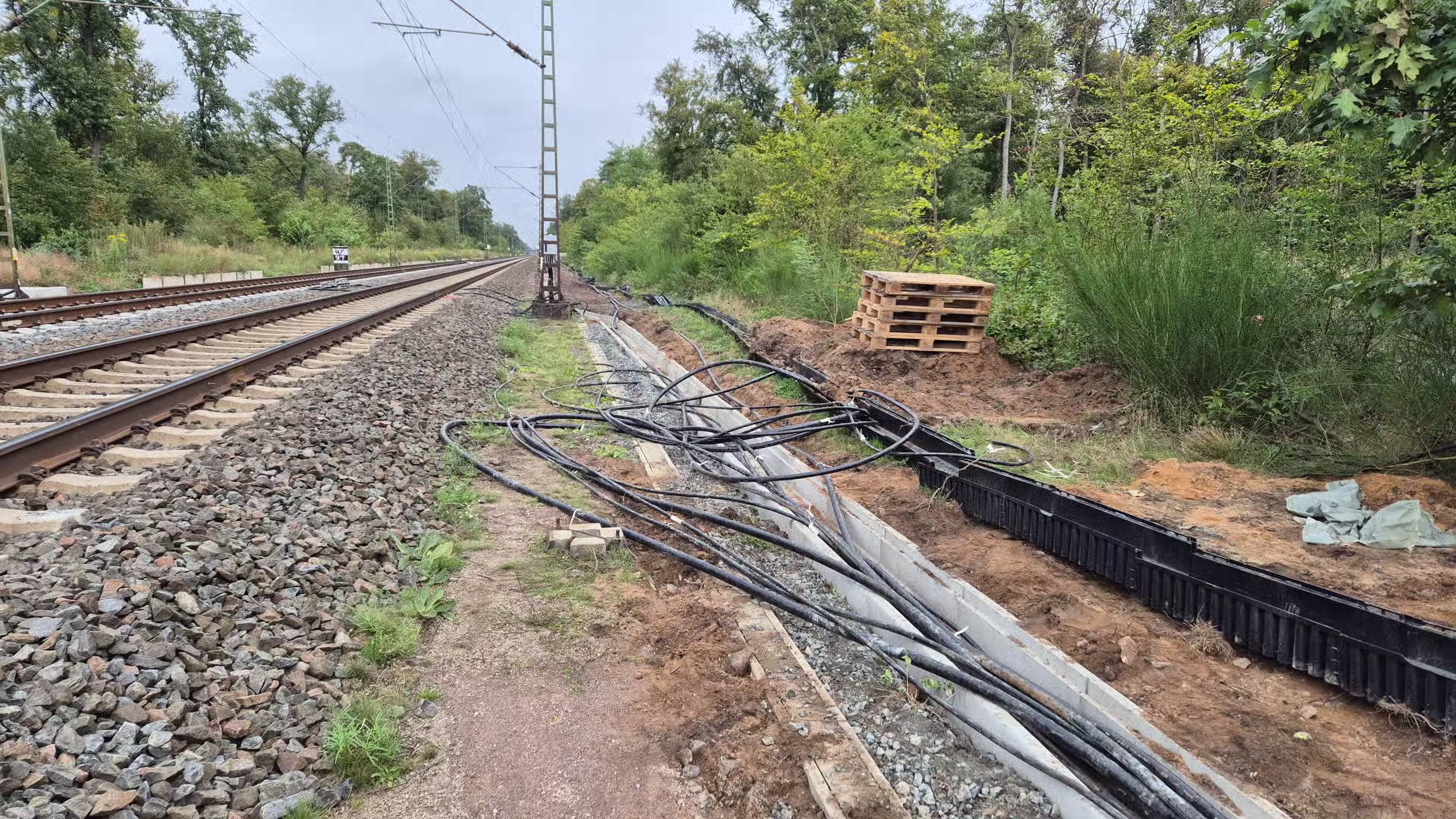 Railway infrastructure work in progress