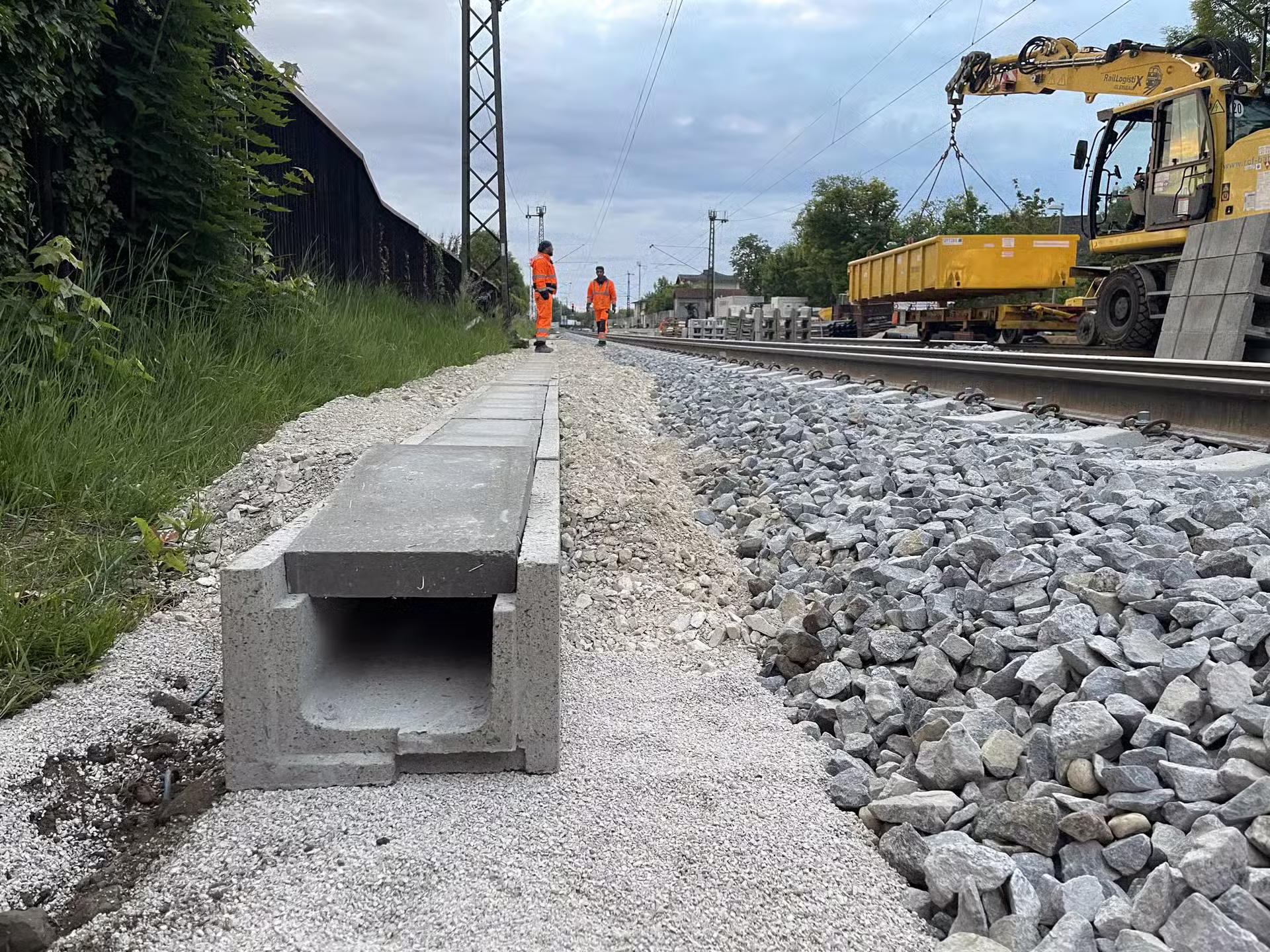 Completed railway infrastructure