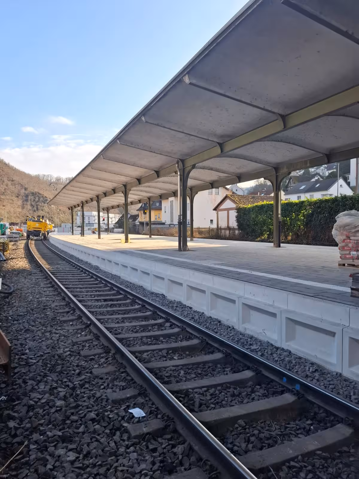 RMG team installing railway infrastructure