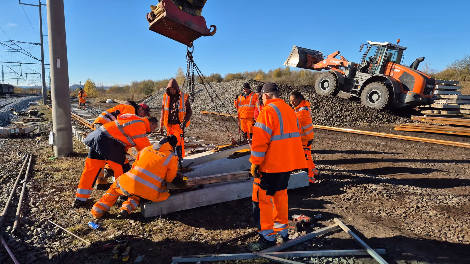 Railway infrastructure work in progress